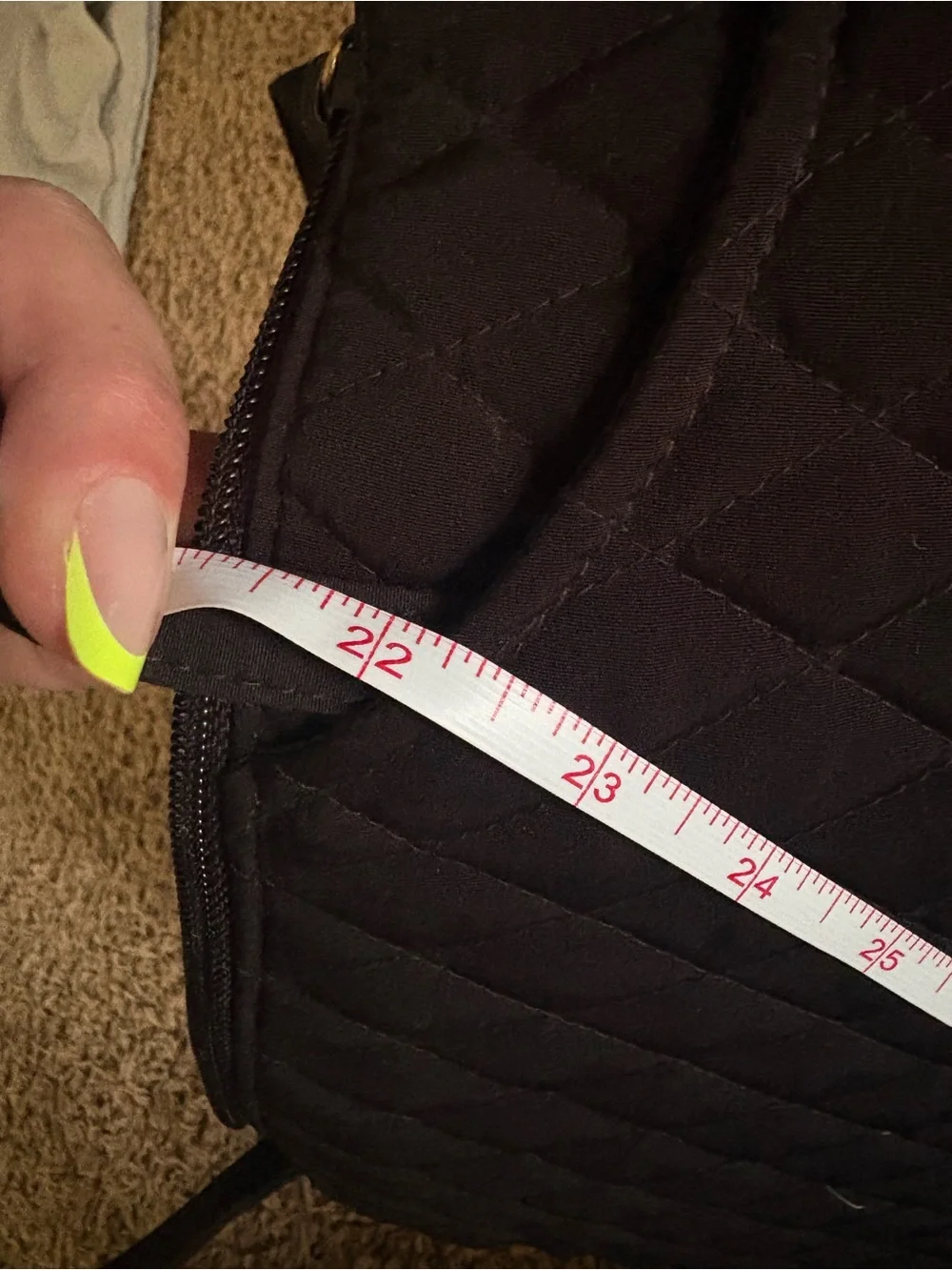 Vera Bradley Classic Quilted Black Tote Bag - Versatile Everyday Carry